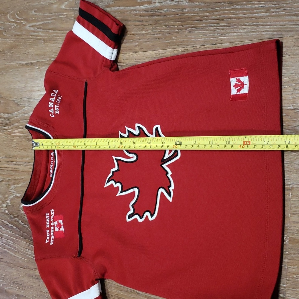 (4) Canada Athletics Youth Olympics Team Canada Jersey Maple Leaf Logo - Picture 4 of 7